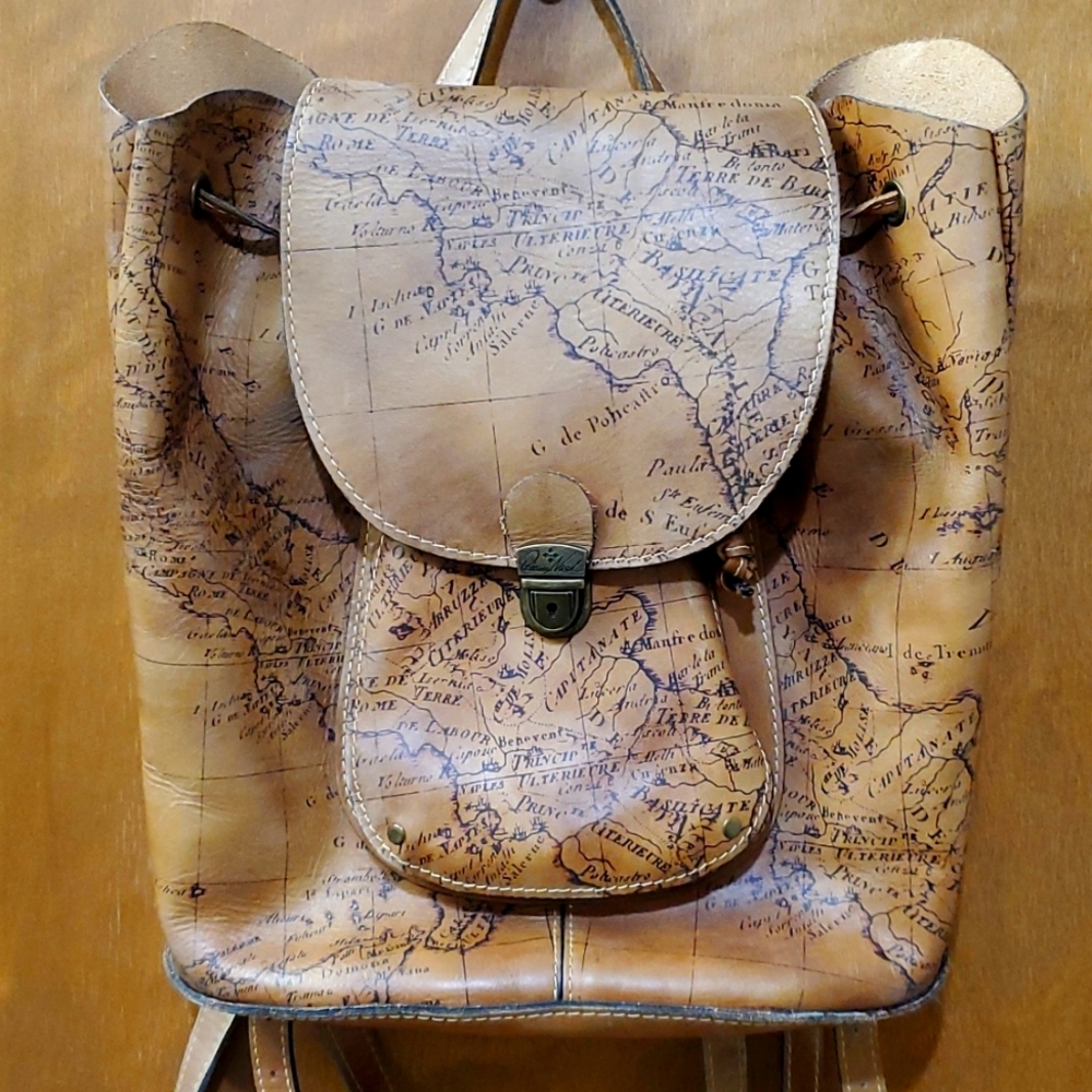 Patricia Nash Signature Map Drawstring Backpack - image 1